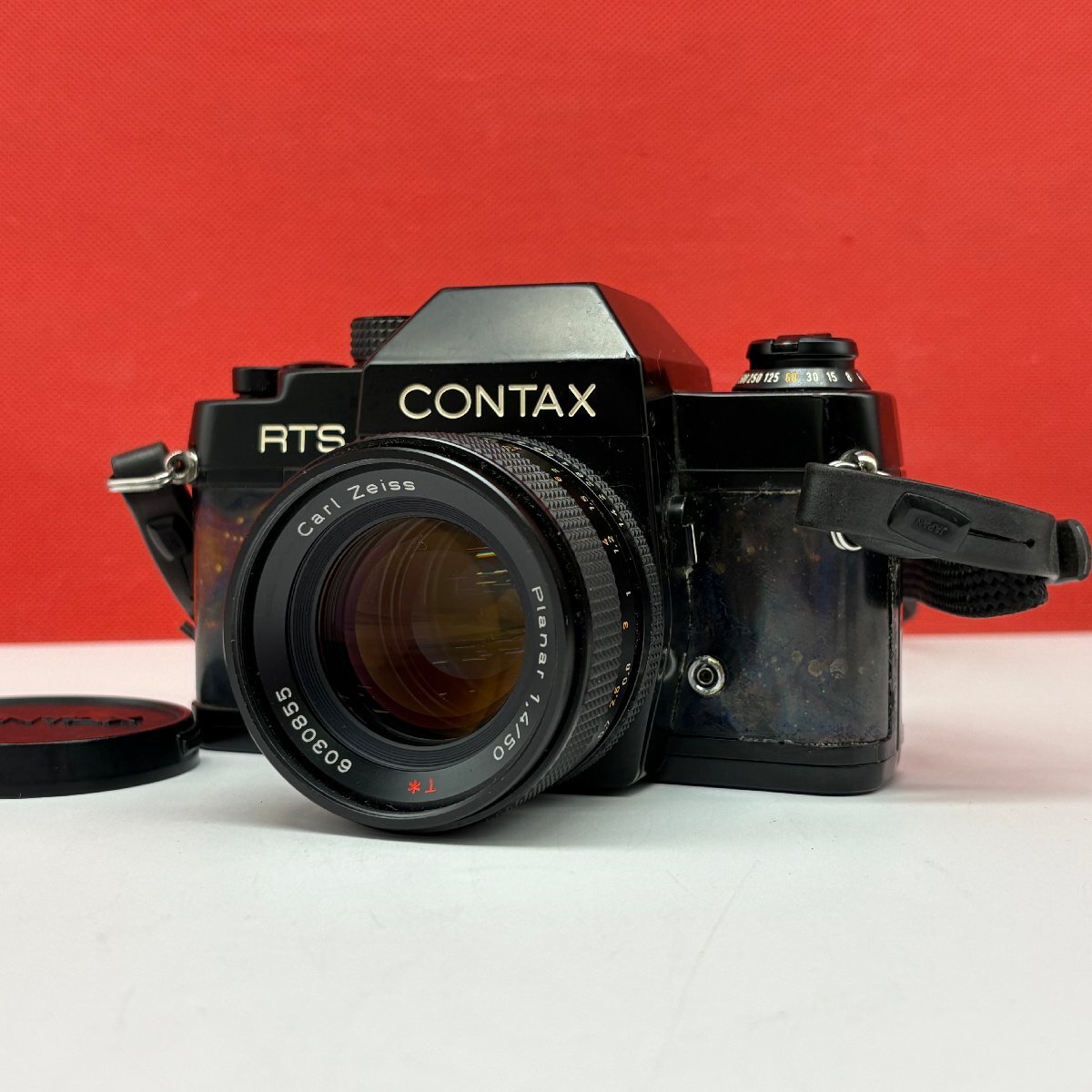 □31 CONTAX RTS Planar F1.4 50mm T* AEJ フィルム一眼レフカメラ 動作確認済 現状品 1円スタート コンタックス拍卖
