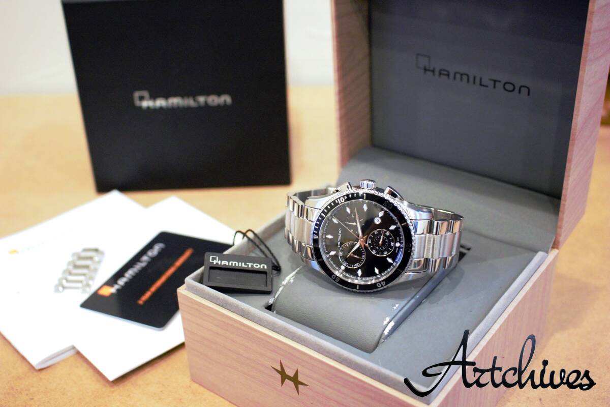 ☆時計☆HAMILTON (ハミルトン)☆H37512131☆ジャズマスター☆BK文字盤 メンズ クォーツ 腕時計☆『VRW-1309』拍卖