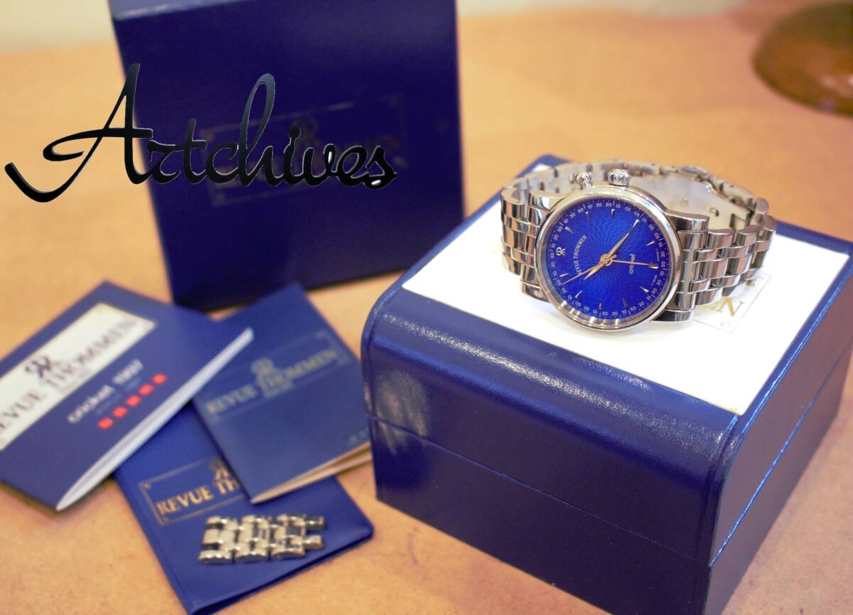 ☆時計☆REVUETHOMEN (レビュートーメン)☆8010008☆クリケット 50周年記念世界限定1997本☆メンズ 手巻き 腕時計 稼働品☆『VRW-1353』拍卖