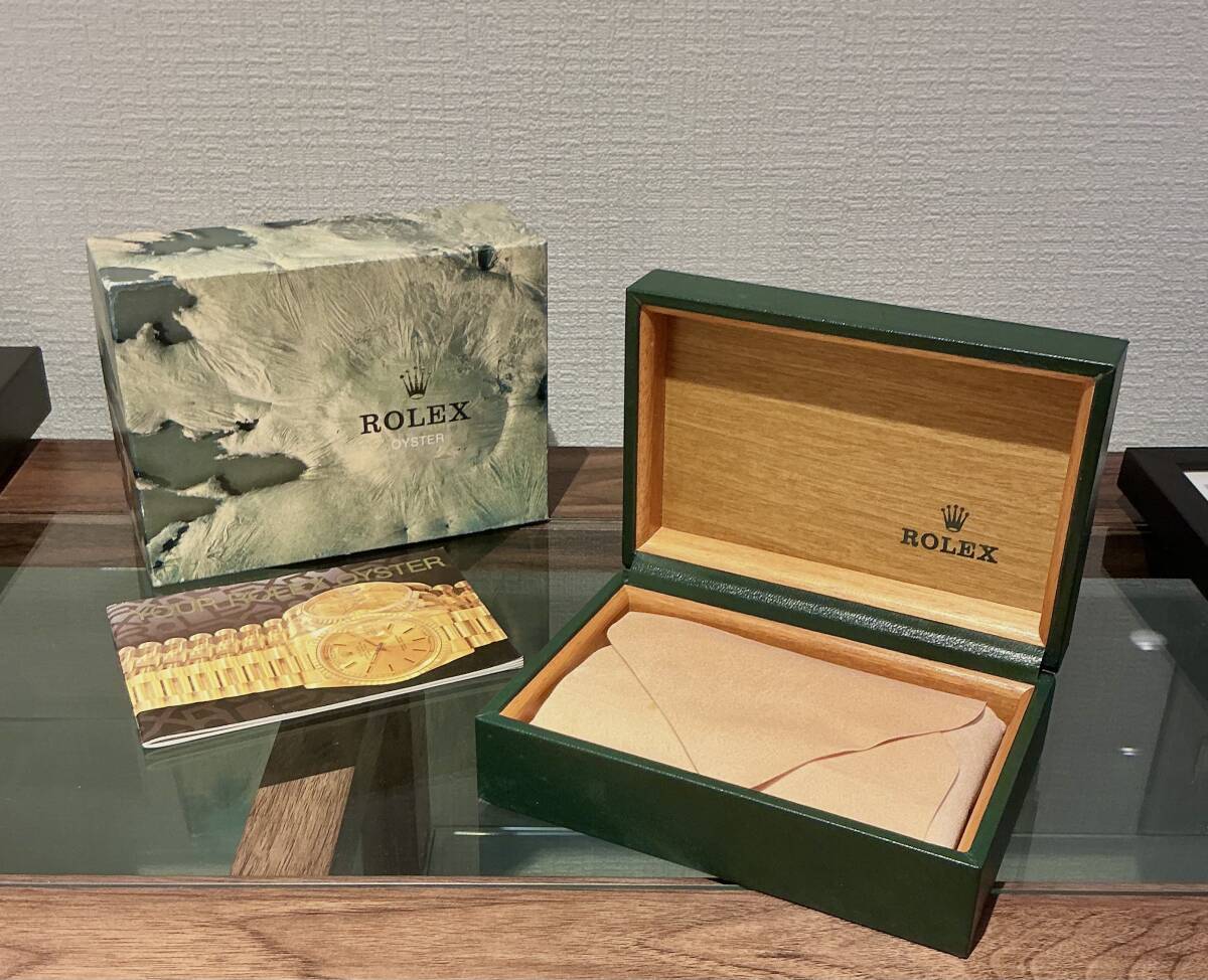 ☆BOX☆1円~☆ROLEX (ロレックス)☆腕時計用BOX 内箱 外箱☆木箱☆OYSTER冊子付☆『VRB-361』拍卖