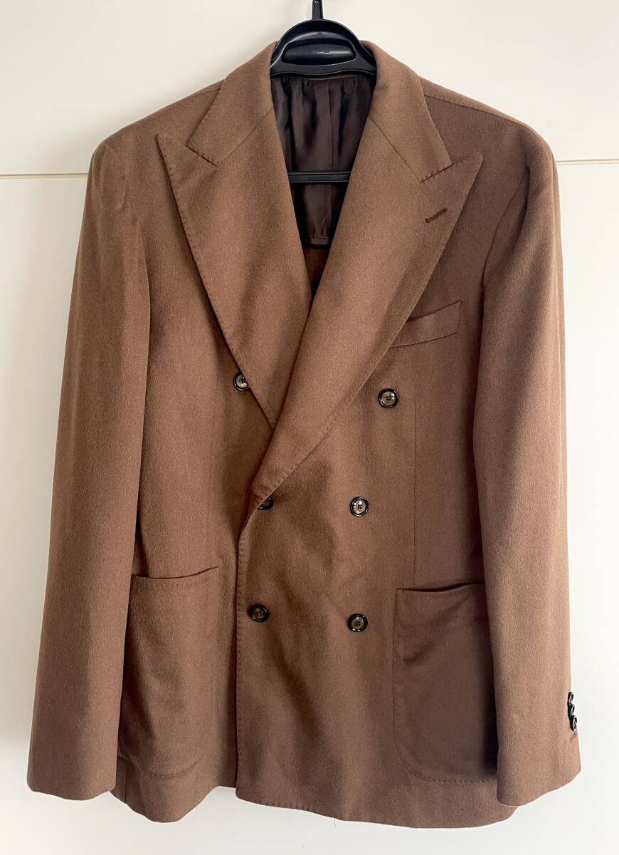 タリアトーレ TAGLIATORE キャメルヘア ジャケット ダブルブレスト 美品 BEAMS F サイズ50 イタリア製 ラルディーニ拍卖