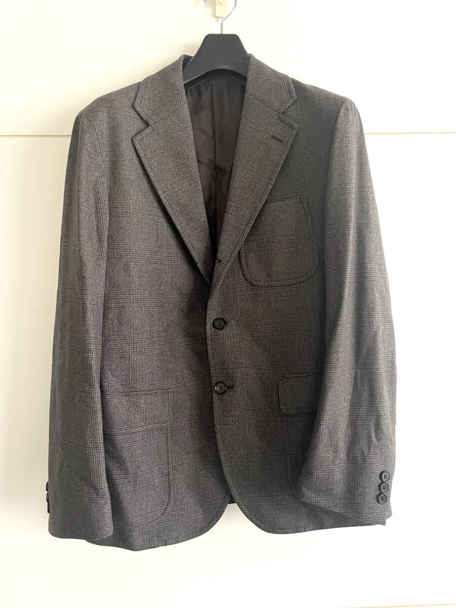 キャプテンサンシャイン アイビースーツ グレー系 グレンチェック 美ユーズド AURALEE サイズ38 ユナイテッドアローズ拍卖