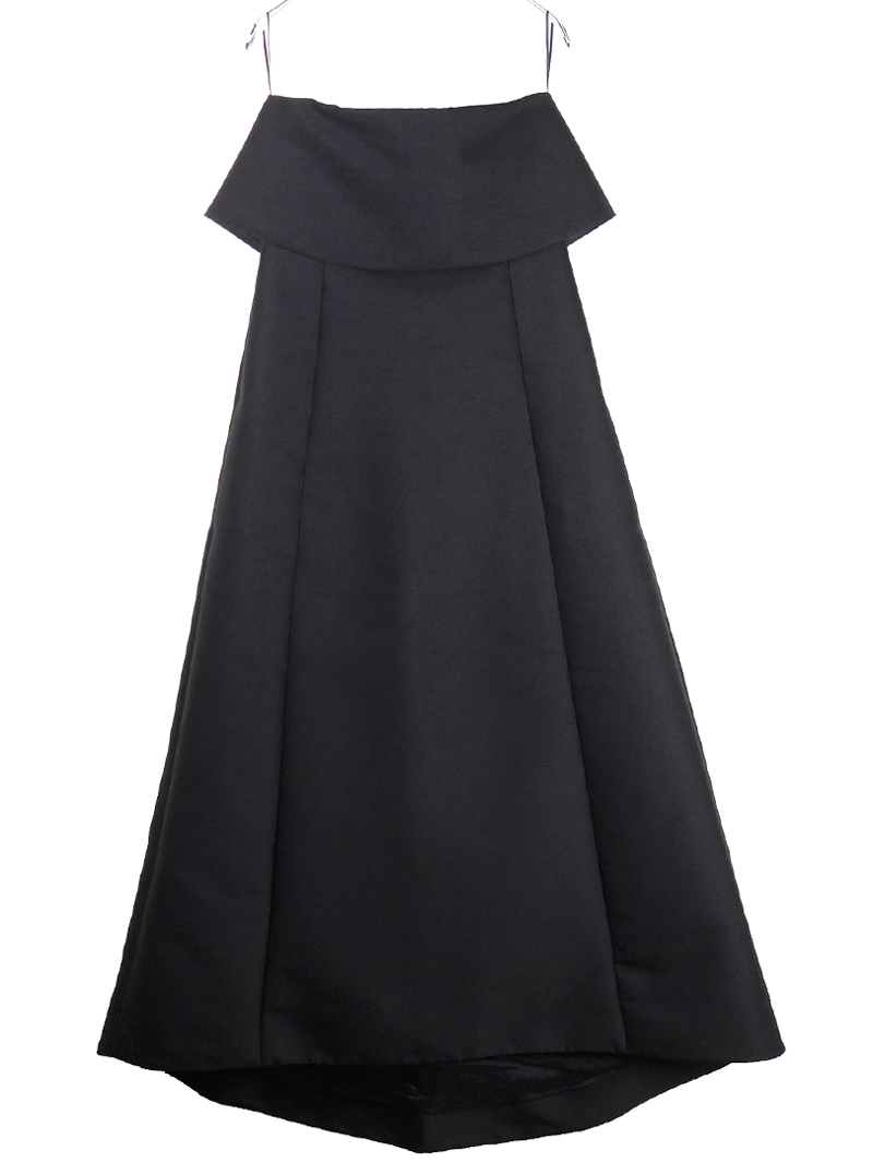 TOTEME トーテム 23SS A-LINE WOOL COTTON DRESS Aライン ウールコットン ドレス/ワンピース32 ブラック Deuxieme Classe Drawer拍卖