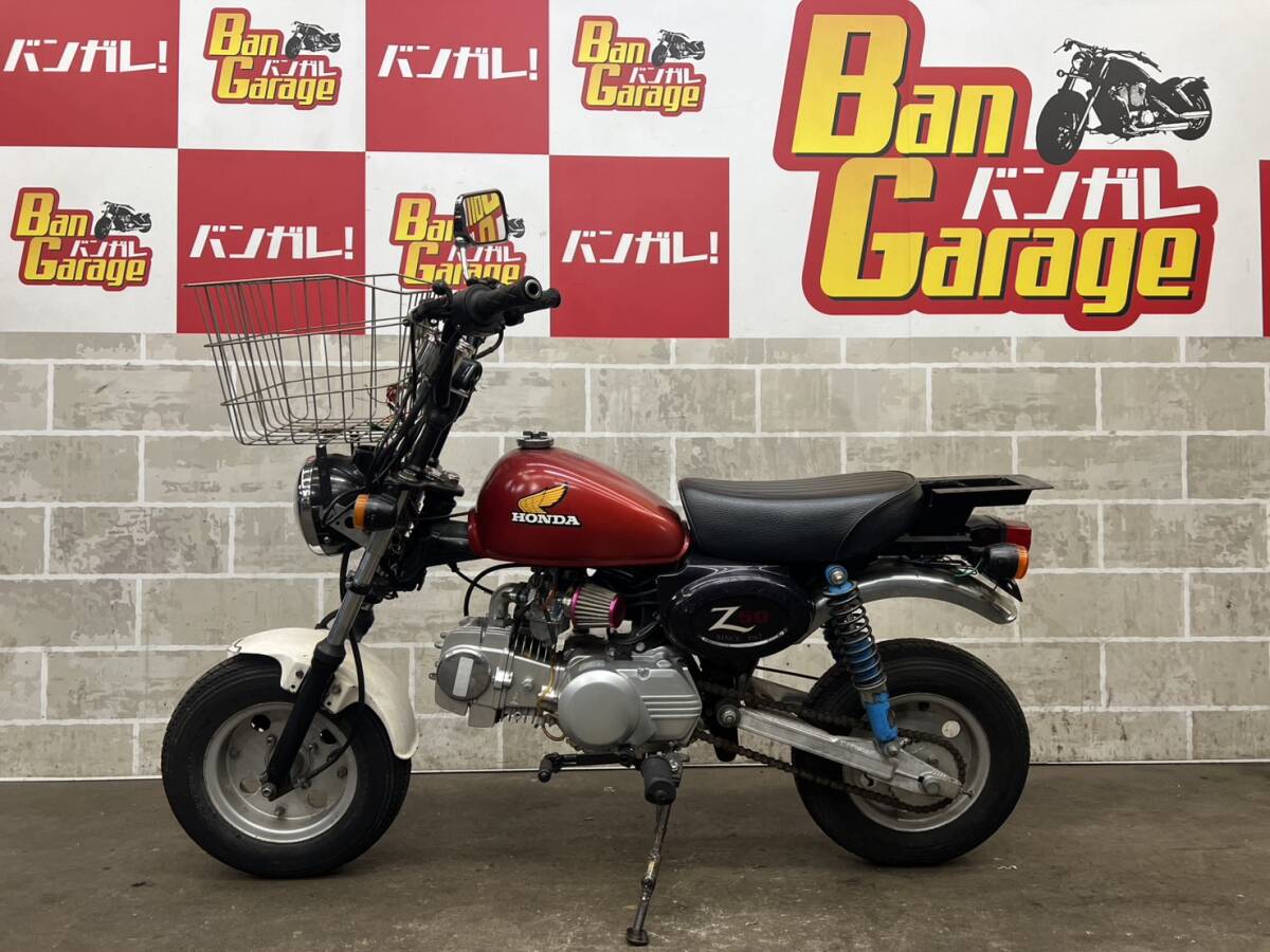 HONDA ホンダ MONKEY エンジン他社種124cc モンキー Z50J 販売証明書有り 場内走行確認済み 始動動画有り 売り切り 未整備 現状車 バンガレ拍卖