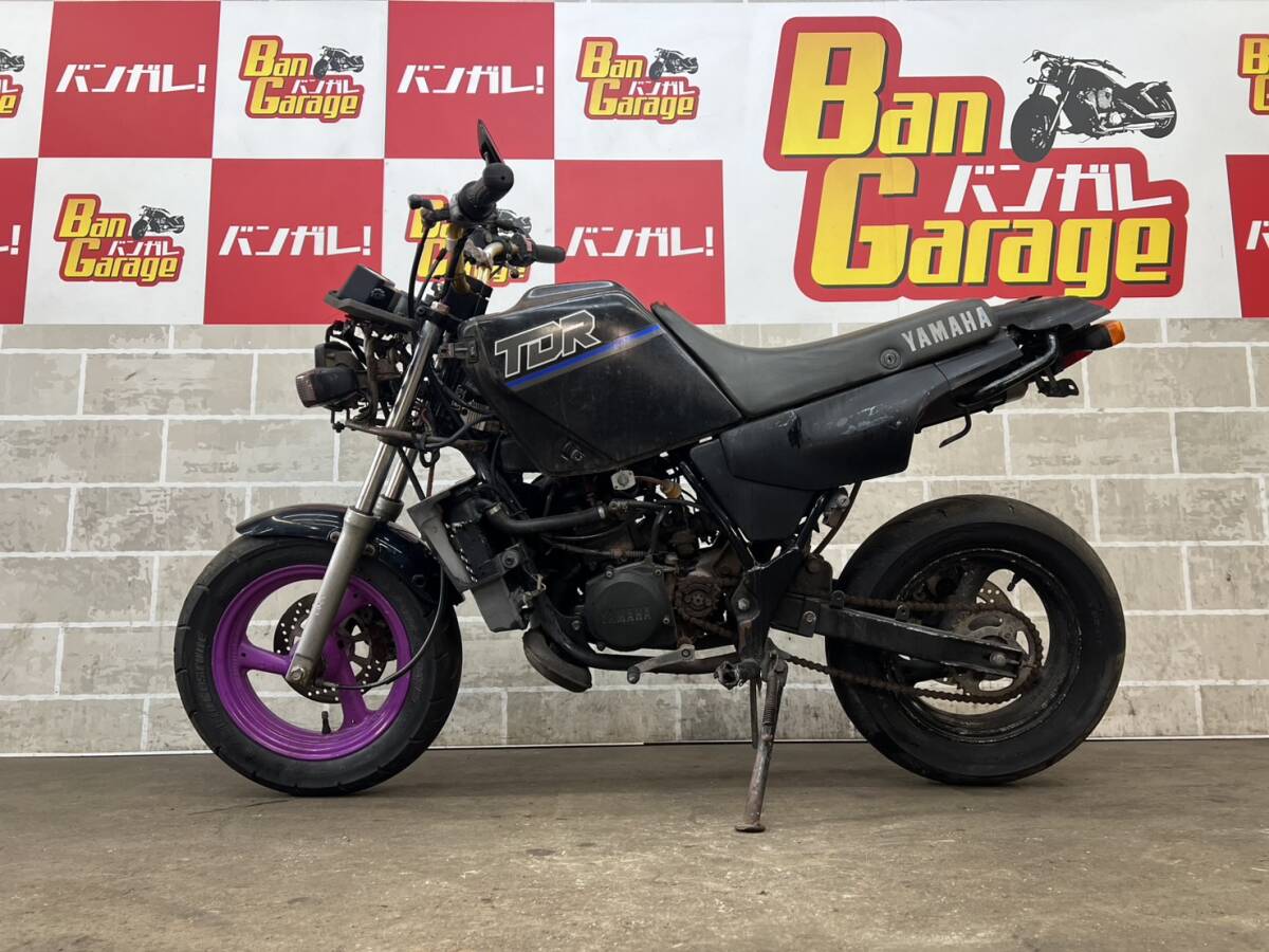 YAMAHA  ヤマハ TDR80  3GA 販売証明書有り 場内走行確認済み エンジン始動動画有り 未整備 現状 売り切り バンガレ拍卖