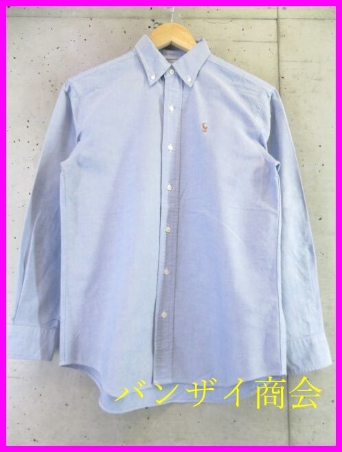 【送料300円可】6001s4◆良品◆キッズサイズ 160cm◆Ralph Lauren ラルフローレン ボタンダウン 長袖オックスフォードシャツ/ジャケット拍卖