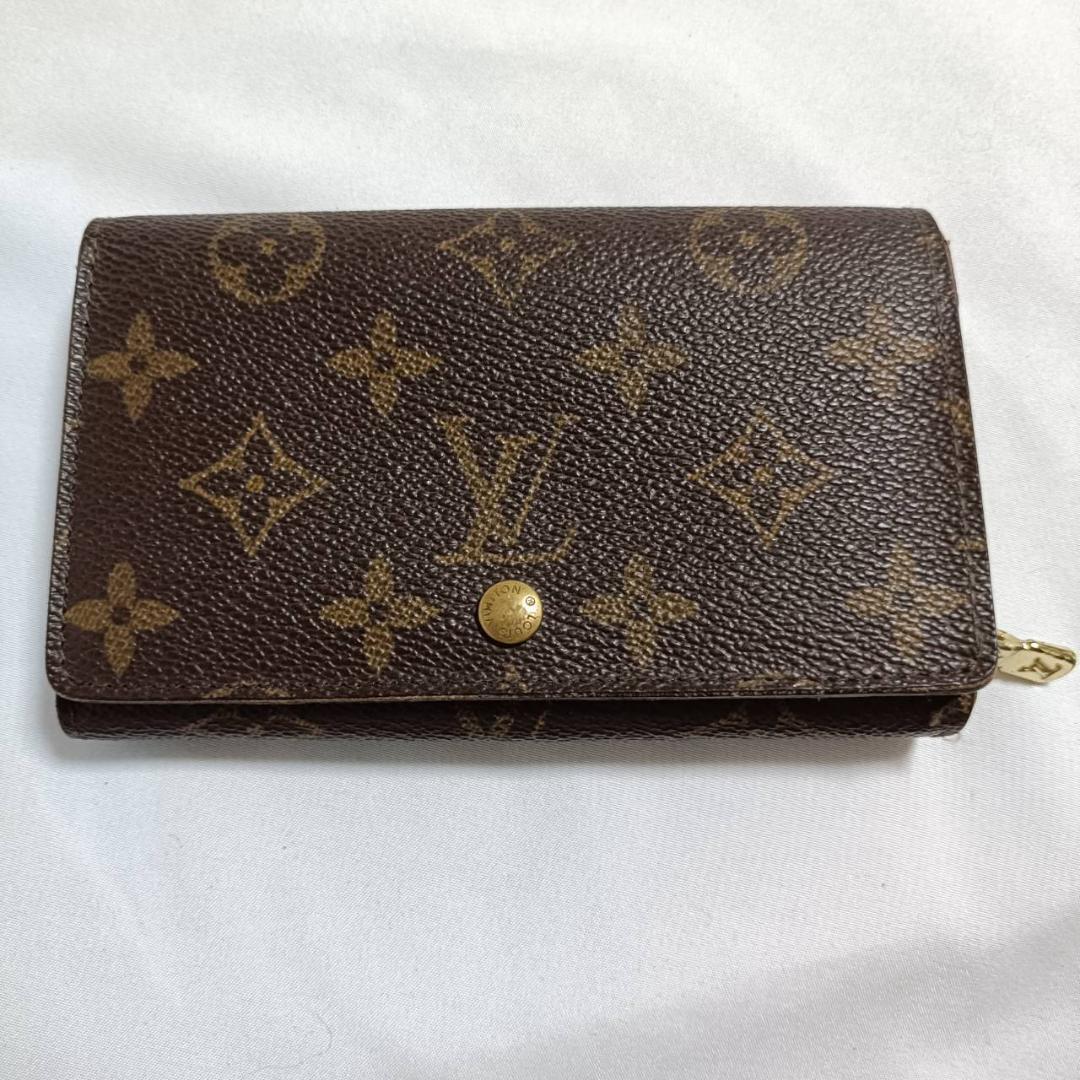 LOUIS VUITTON ルイヴィトン 二つ折り財布 ポルトフォイユ トレゾール 定番 ブランド小物 中古 人気 ファッション小物拍卖