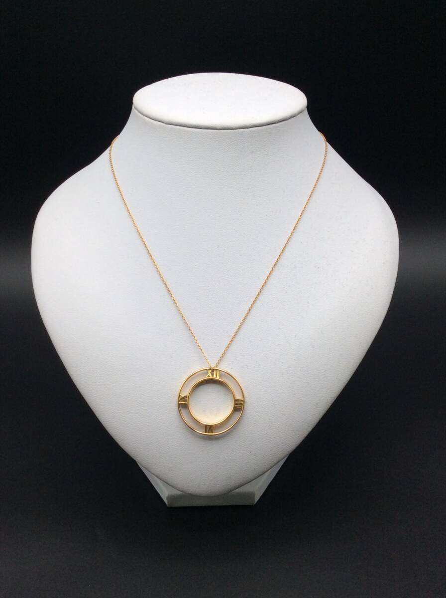 QQ73◎ネックレス Tiffany & Co. ティファニー アトラスオープンネックレス Au750 ゴールド 刻印あり 総重量約8.3g 現状品拍卖