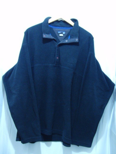 patagonia パタゴニア フリース ハーフボタン プルオーバー サイズ L ブラック メンズ トップス拍卖