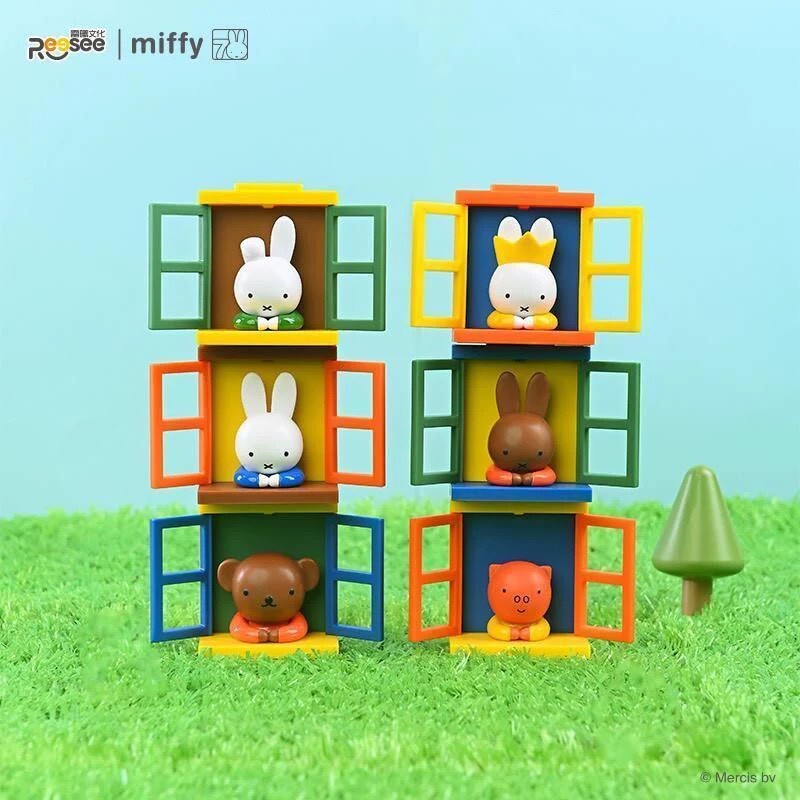 Miffy 海外限定 ミッフィー 窓の風景マグネット フィギュア 6個入りアソートボックス拍卖
