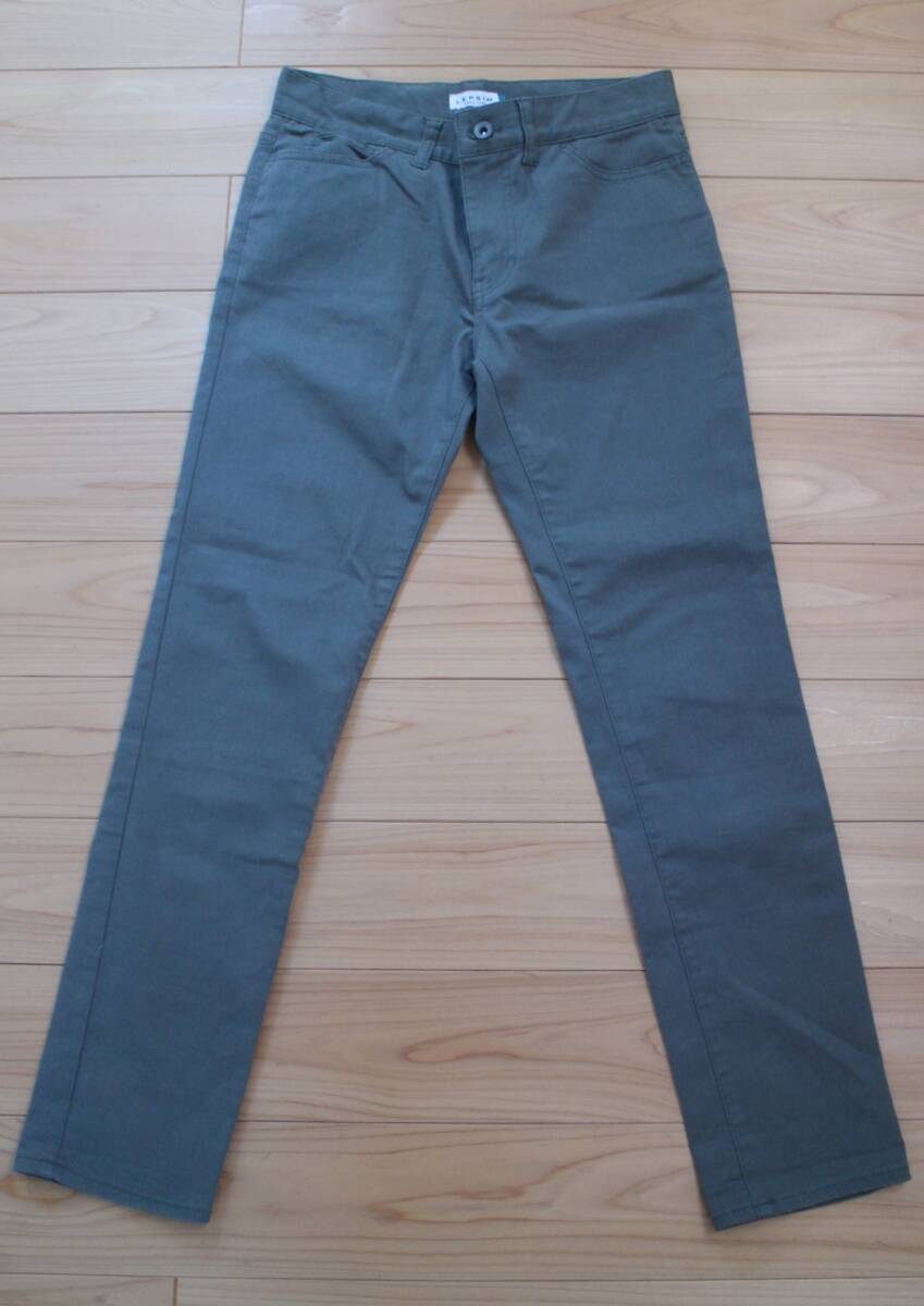 【素敵コスパ♪】今旬定番*LEPSIMレプシィムローリーズファーム*合わせやすく重宝★程よくストレッチ美脚チノンスパンツ カーキ S人気完売拍卖