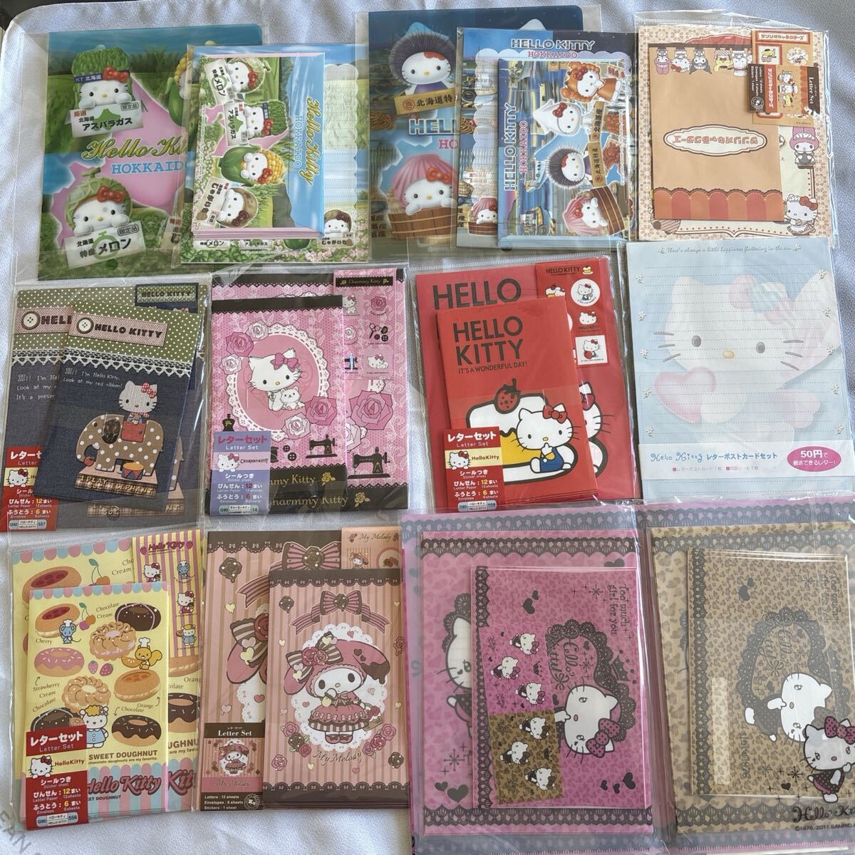 sanrio サンリオ HELLO KITTY ハローキティ レターセット クリアファイル まとめ売り 未使用多数 便箋 封筒 レターポストカードセット拍卖