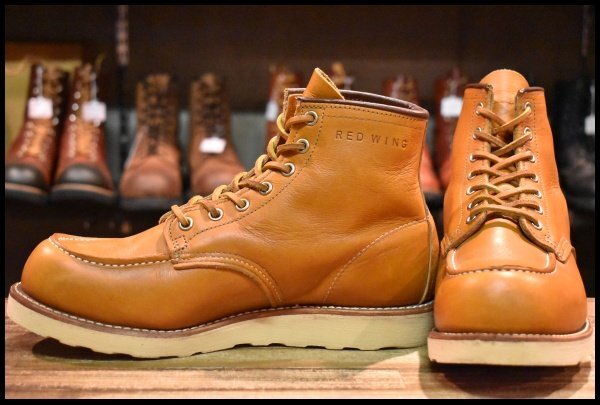 【8.5E 美品 13年】レッドウィング 9875 アイリッシュセッター ゴールドラセット モックトゥ レースアップ ブーツ redwing HOPESMORE拍卖