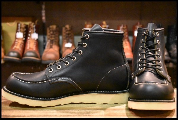 【9.5D 美品 12年】レッドウィング 9075 アイリッシュセッター 黒 ブラック ハーネス モック 8179 8130 ブーツ redwing HOPESMORE拍卖