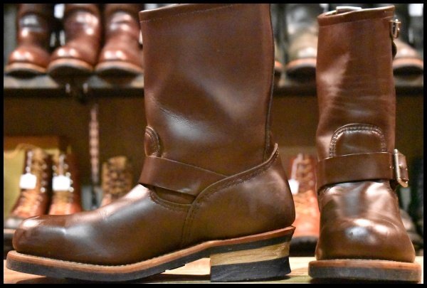 【7.5D 良品 09年】レッドウィング 2269 エンジニア 茶 チョコレート クローム ブラウン スチールトゥ ブーツ 2967 redwing HOPESMORE拍卖