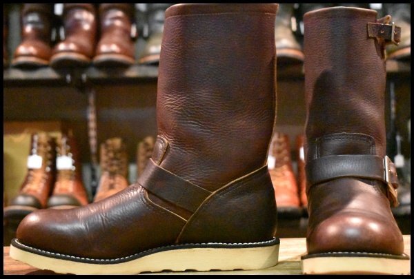 【8D 美品 11年】レッドウィング 2970 エンジニア 茶 ブラウン スチール無し トラクショントレッド ブーツ redwing HOPESMORE拍卖