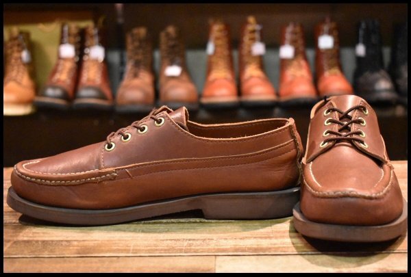 【8EE 良品】RUSSELL MOCCASIN ラッセルモカシン オックスフォード ブラウン シングルモカシン 短靴 ブーツ HOPESMORE拍卖