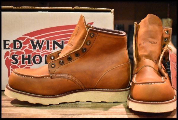 【8.5E 箱付 DEAD 羽タグ】レッドウィング 875 アイリッシュセッター 赤茶 オロイジナル モックトゥ ブーツ redwing HOPESMORE拍卖