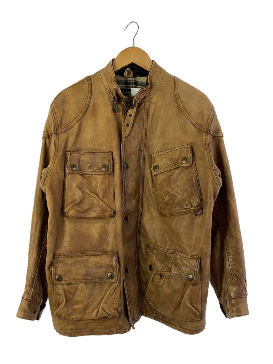 Belstaff◆レザージャケット・ブルゾン/L/ベルト欠損/レザー/BRW//拍卖