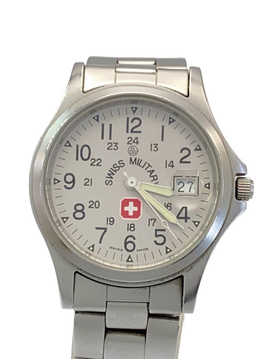 SWISS MILITARY WATCH◆クォーツ腕時計/アナログ/SLV/6-413/6-513拍卖
