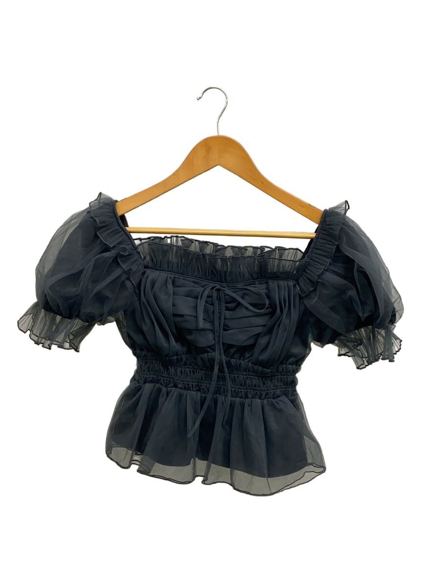 SNIDEL◆半袖ブラウス/one/ポリエステル/NVY/SWFB241136拍卖