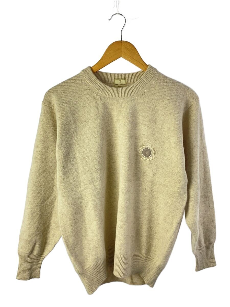 TRUSSARDI◆ニット・セーター(厚手)/S/ウール/CRM拍卖