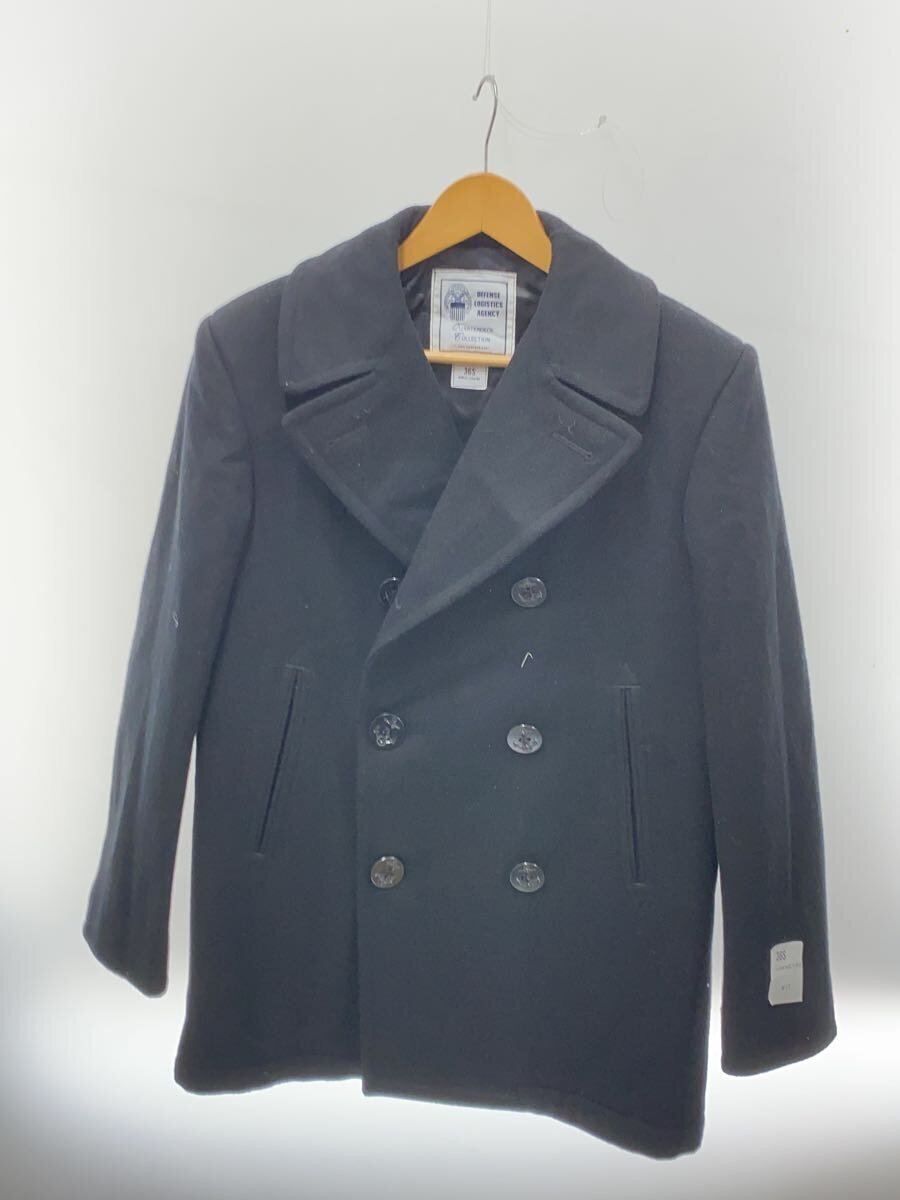 U.S.NAVY◆ピーコート/36S/ウール/BLK/無地/8405-01-154-5780拍卖