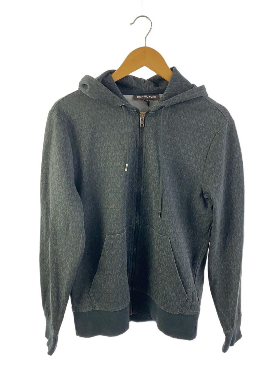 MICHAEL KORS◆ジップパーカー/S/コットン/BLK/総柄/OS2518J48U拍卖