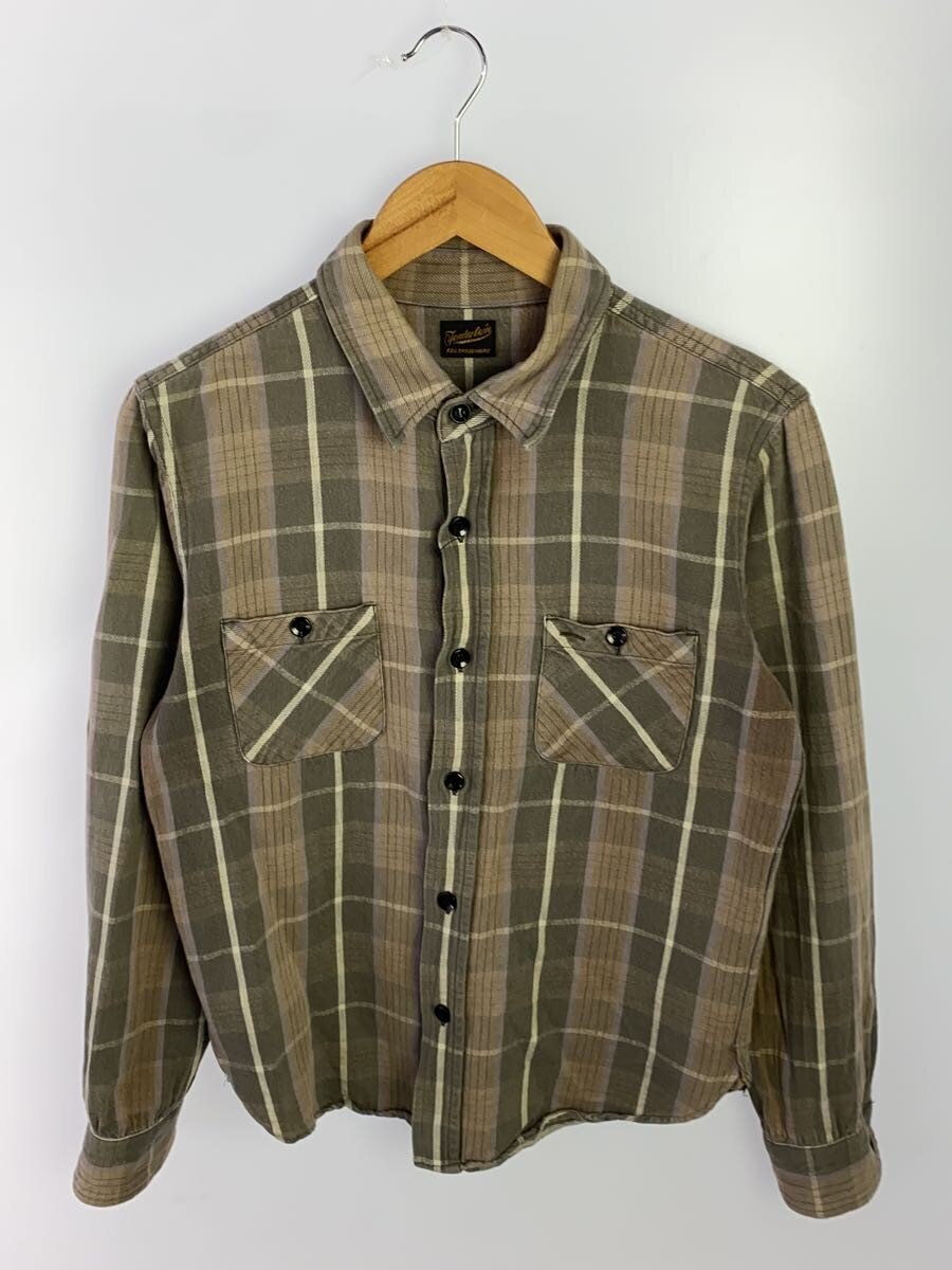 TENDERLOIN◆長袖シャツ/XS/コットン/BEG/チェック拍卖