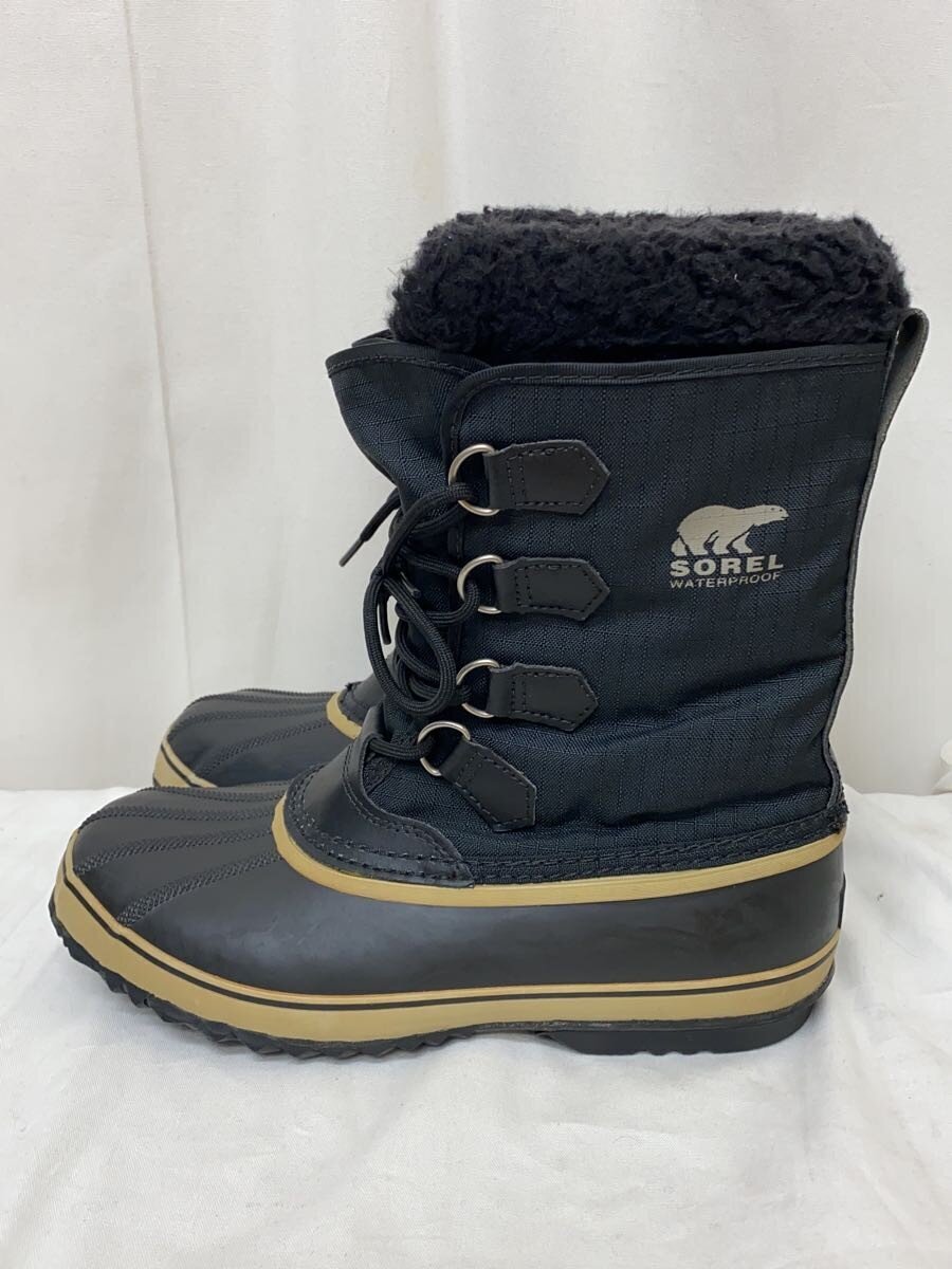 SOREL◆PAC NYLON/ウィンタースノーブーツ/28cm/BLK/nm1440-011拍卖