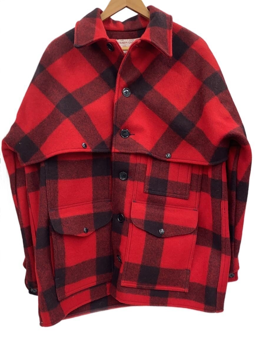 FILSON◆ジャケット/44/ウール/RED/チェック拍卖