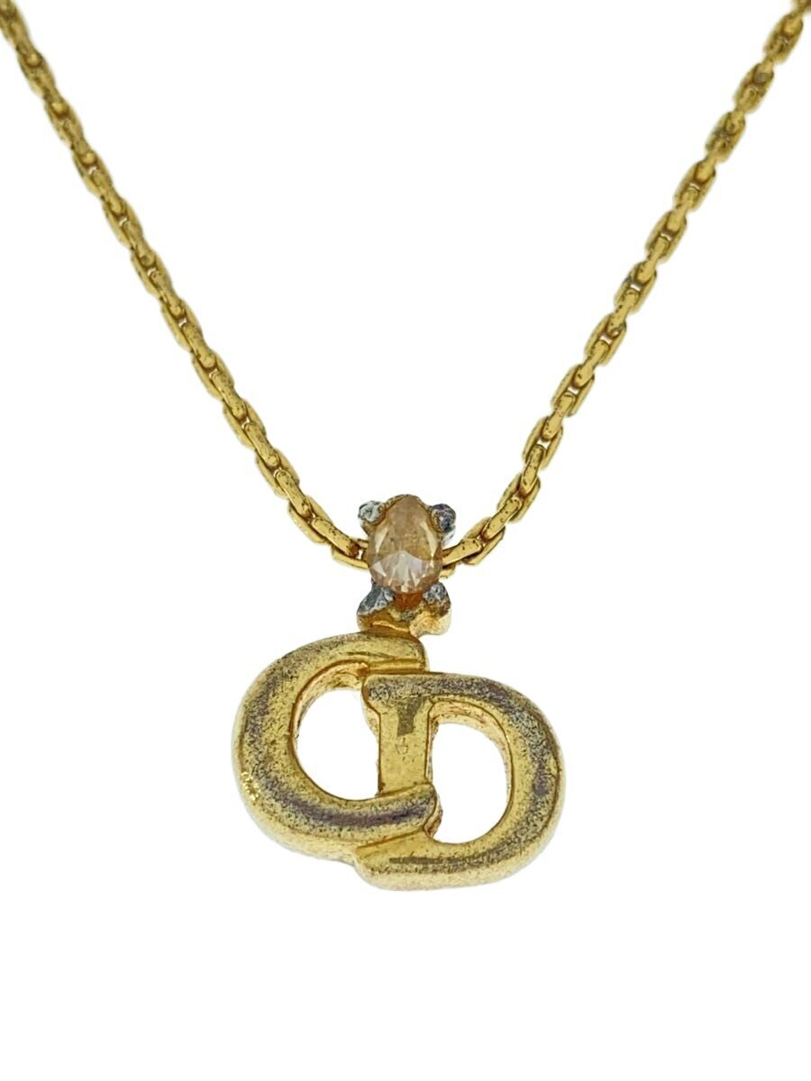 Christian Dior◆ネックレス/-/ゴールド/トップ有/レディース拍卖