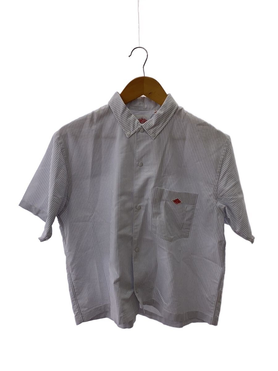 DANTON◆半袖ブラウス/36/コットン/GRY/ストライプ/KW32-114-01拍卖