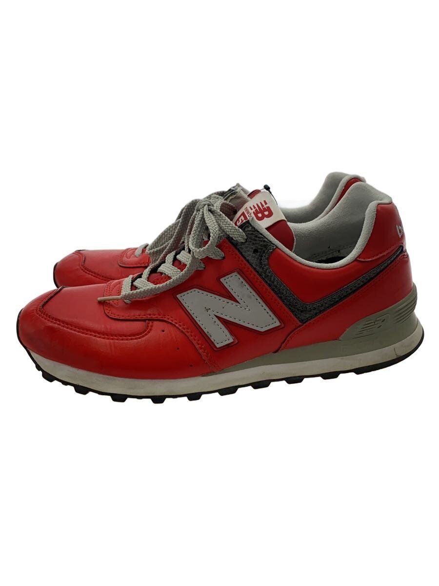 NEW BALANCE◆ローカットスニーカー/27cm/RED/レザー/M574RDJ拍卖