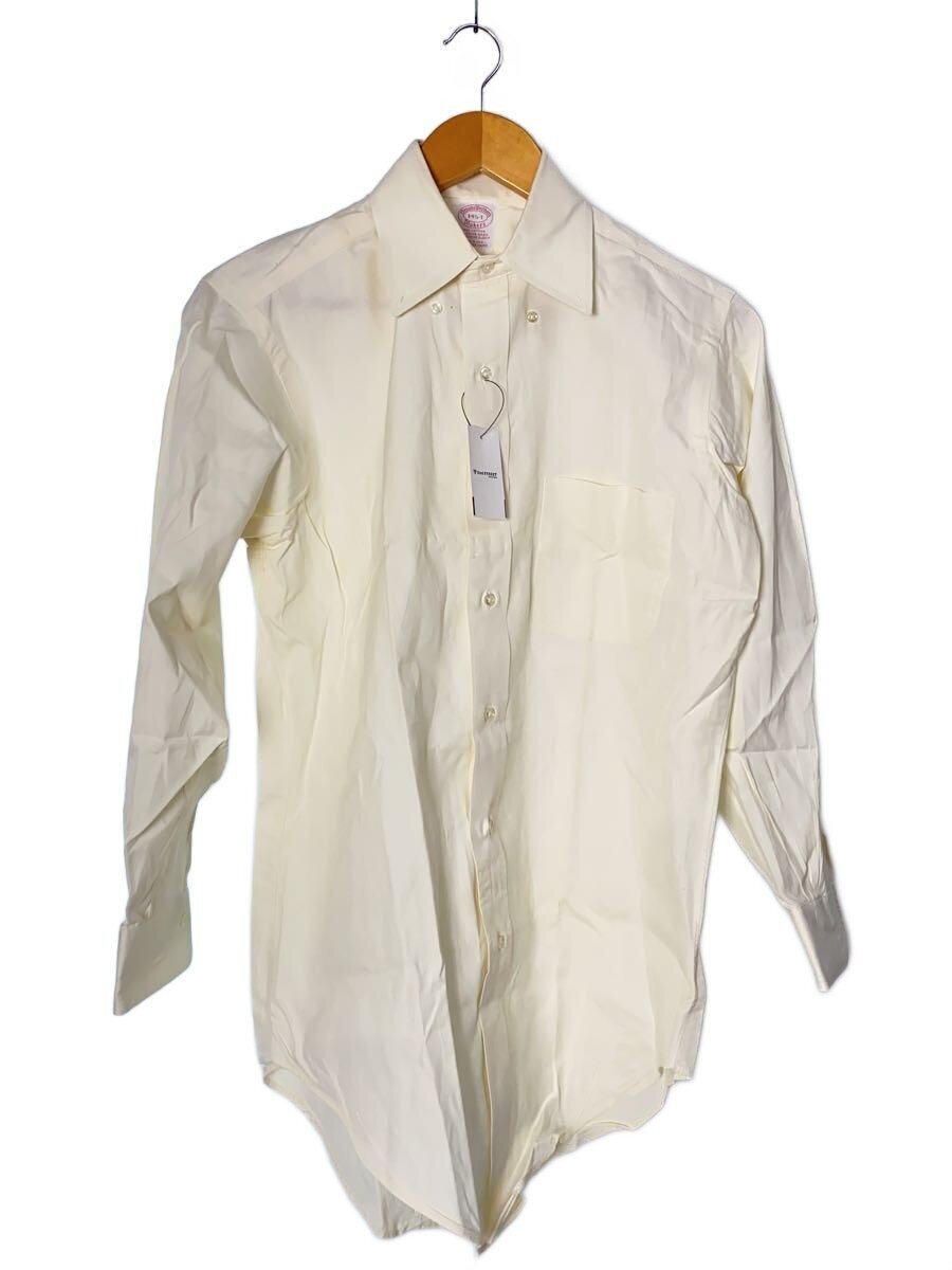 BROOKS BROTHERS◆長袖シャツ/14.5/シミ有/makers/USA製/コットン/YLW拍卖