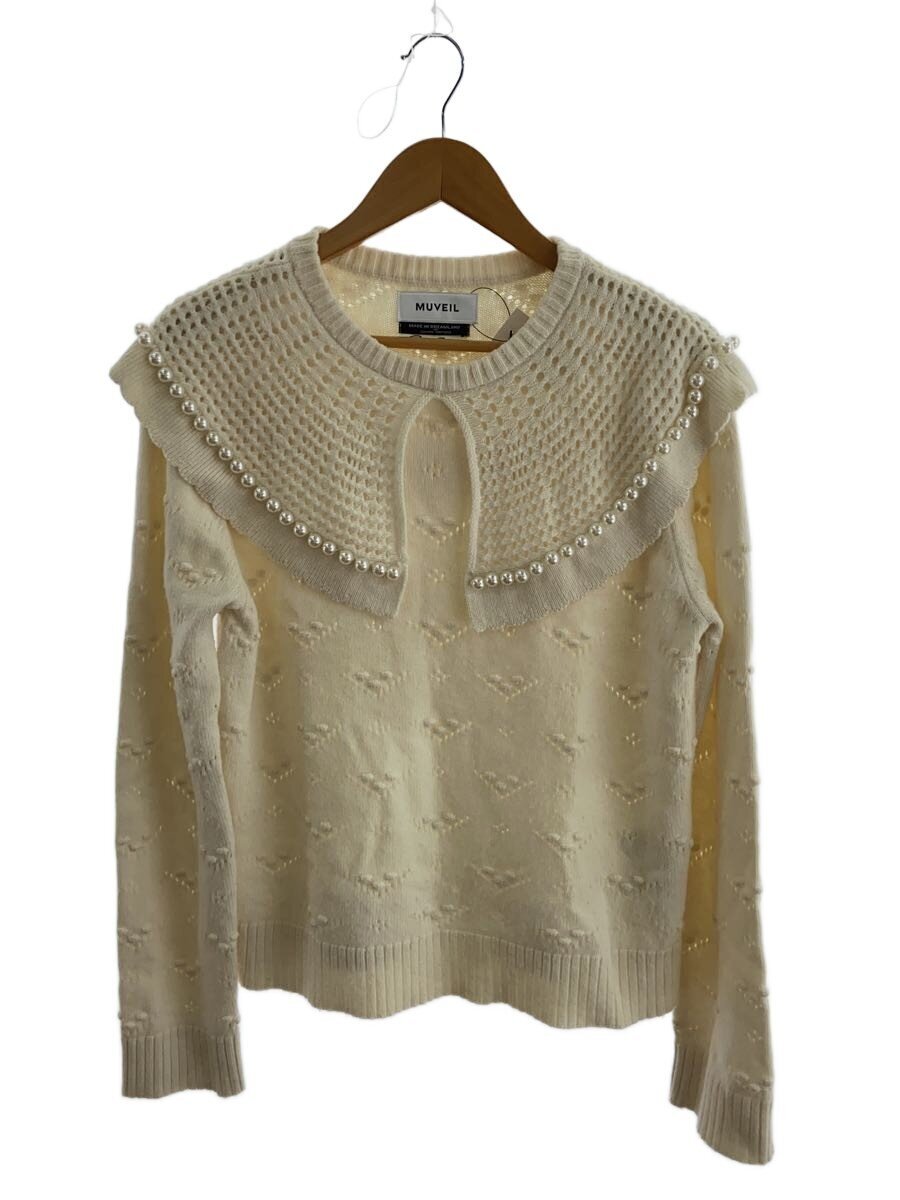 MUVEIL◆ニット・セーター(厚手)/38/ウール/CRM/MA233KSW001拍卖