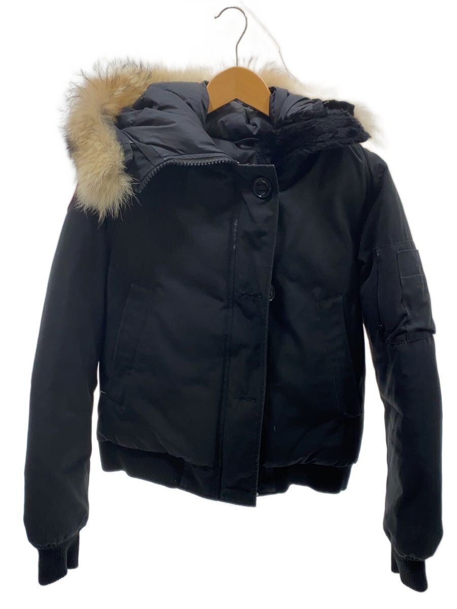 CANADA GOOSE◆ダウンジャケット/M/ナイロン/BLK/無地/ブラック/型番拍卖