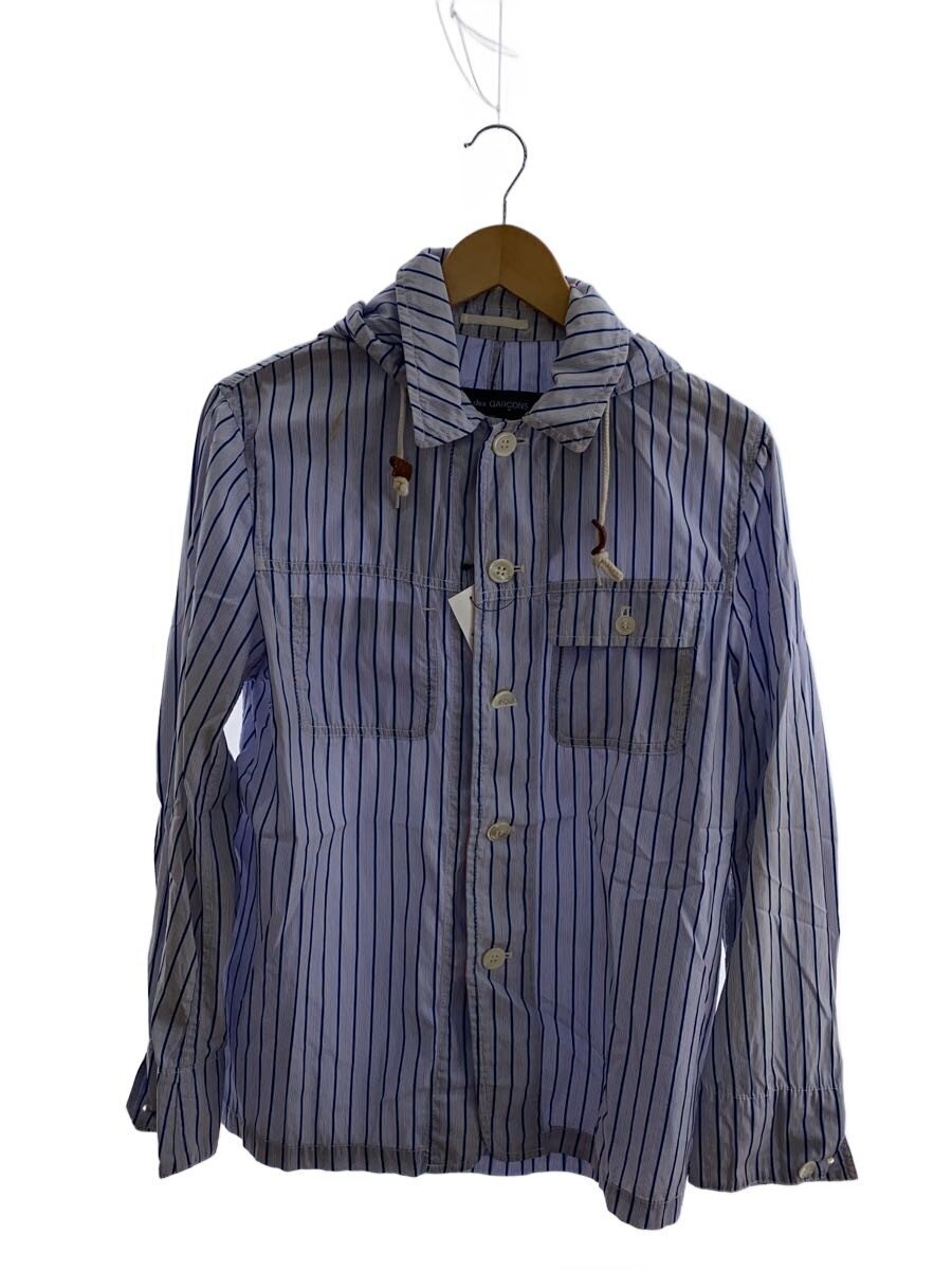 COMME des GARCONS HOMME◆AD2010/長袖シャツ/XS/コットン/BLU/ストライプ/hg-j054拍卖