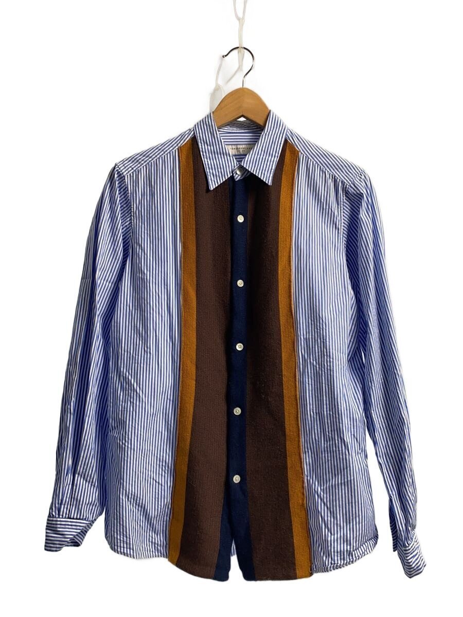 TOMORROWLAND◆長袖シャツ/XS/コットン/BLU/ストライプ/WS018CU拍卖