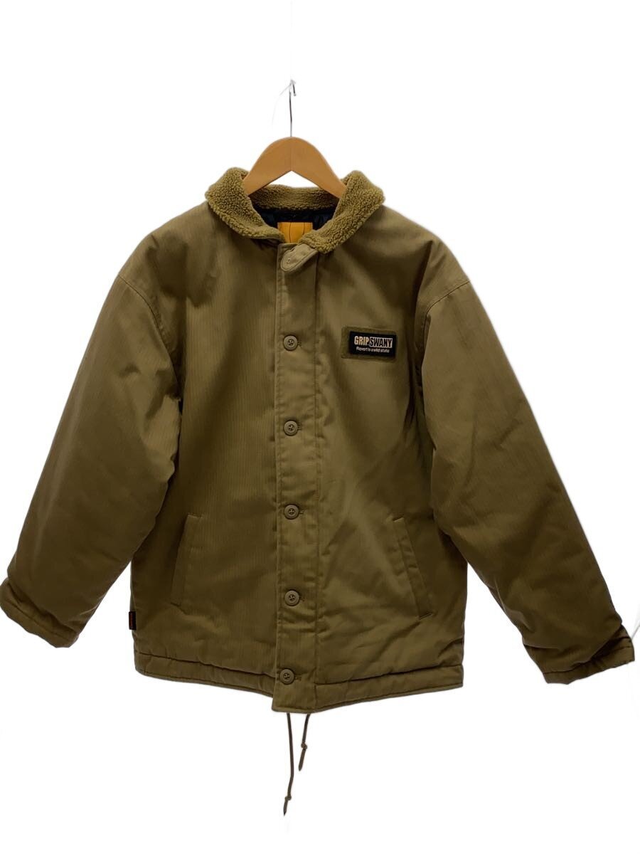 GRIP SWANY◆デッキジャケット/L/ポリエステル/BEG/無地/GSJ-67拍卖