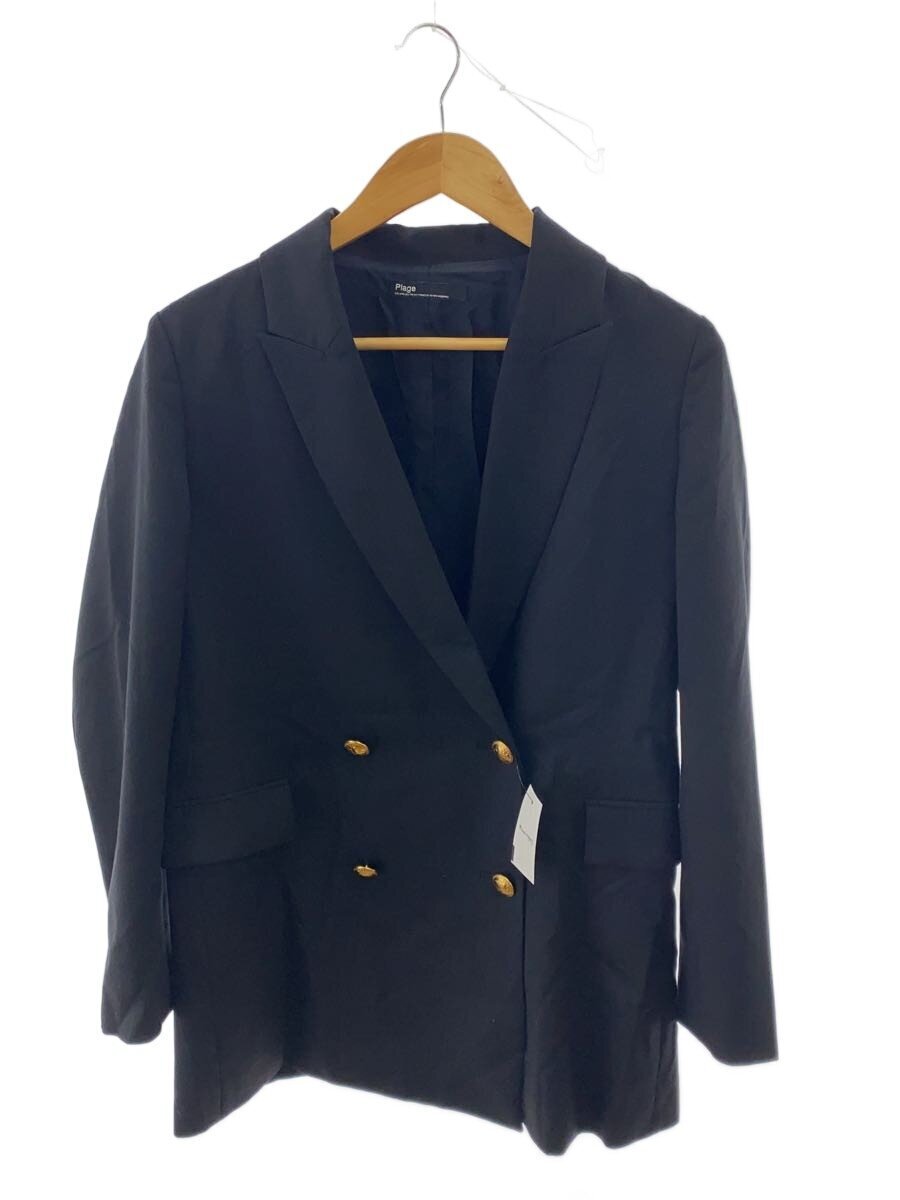 Plage◆テーラードジャケット/38/コットン/BLK/22-010-922-7040-3-0拍卖