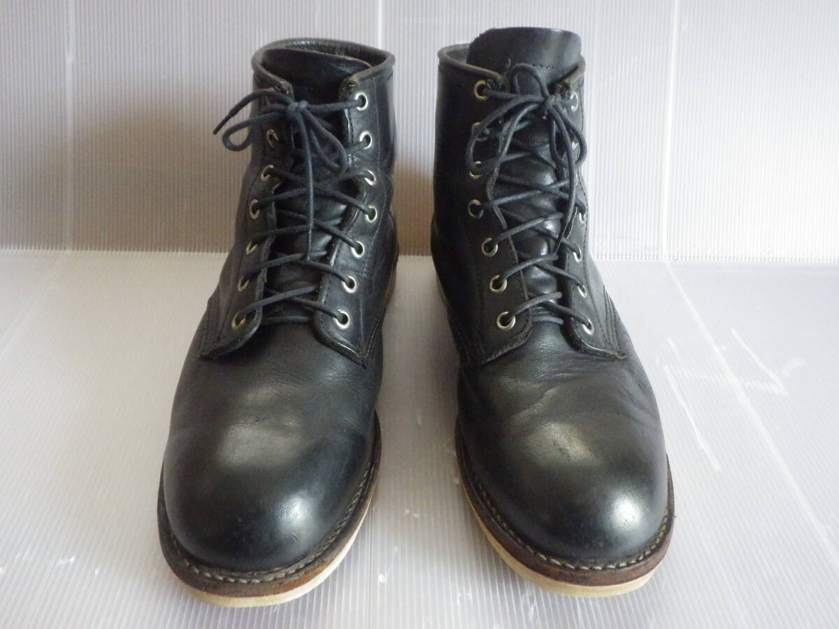 格安!gorilla ゴリラのプレーントゥブーツ シンプルなデザインで定番のブラックブーツ拍卖