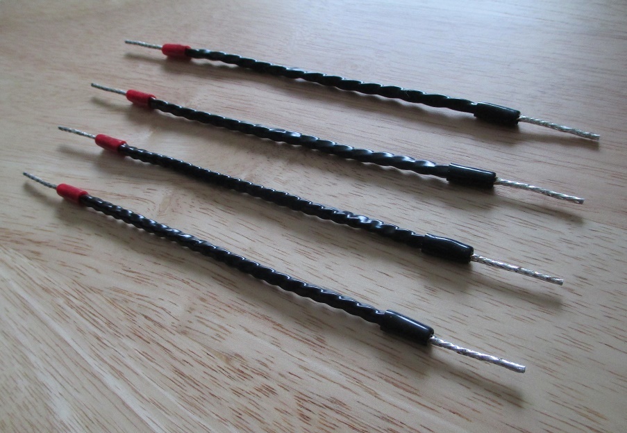 新品★ジャンパーケーブル 4本セット高音質★JP-4「独立多芯+小口径素線」と同仕様★帯域ロスの無い滑らかな中低域~高域が自慢です!拍卖