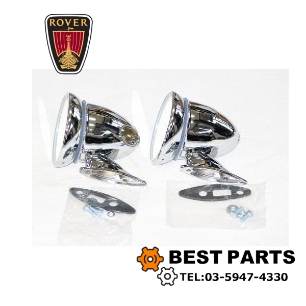 新品 ローバーミニ クロームレーシングミラー 砲弾型 旧車 クリアーフラットレンズ 2個セット CMR-06拍卖