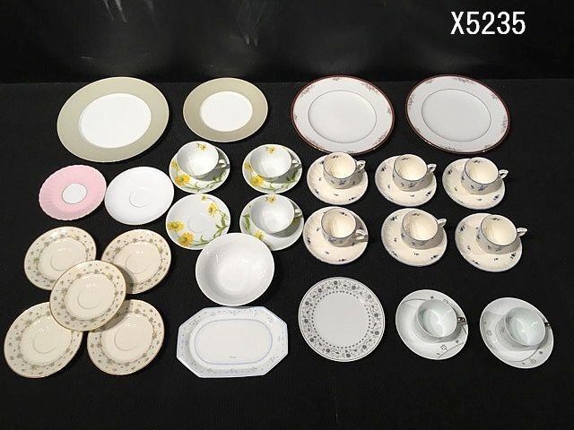 X5235M 洋食器 ノリタケ Noritake 食器 お皿 大皿 ティーカップ&ソーサー など まとめ拍卖
