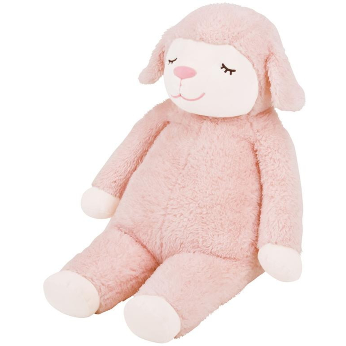 【即納】ひつじのメイプル 抱きまくらL サクラ 48122-23 りぶはあと 羊 ピンク ねむねむ 抱き枕 ぬいぐるみ 赤ちゃん 正規品拍卖