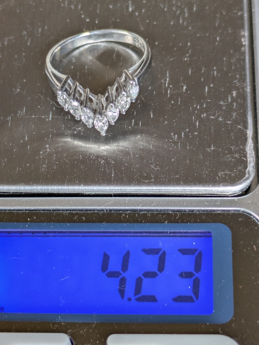 Pt900ダイヤリング0.52カラット拍卖