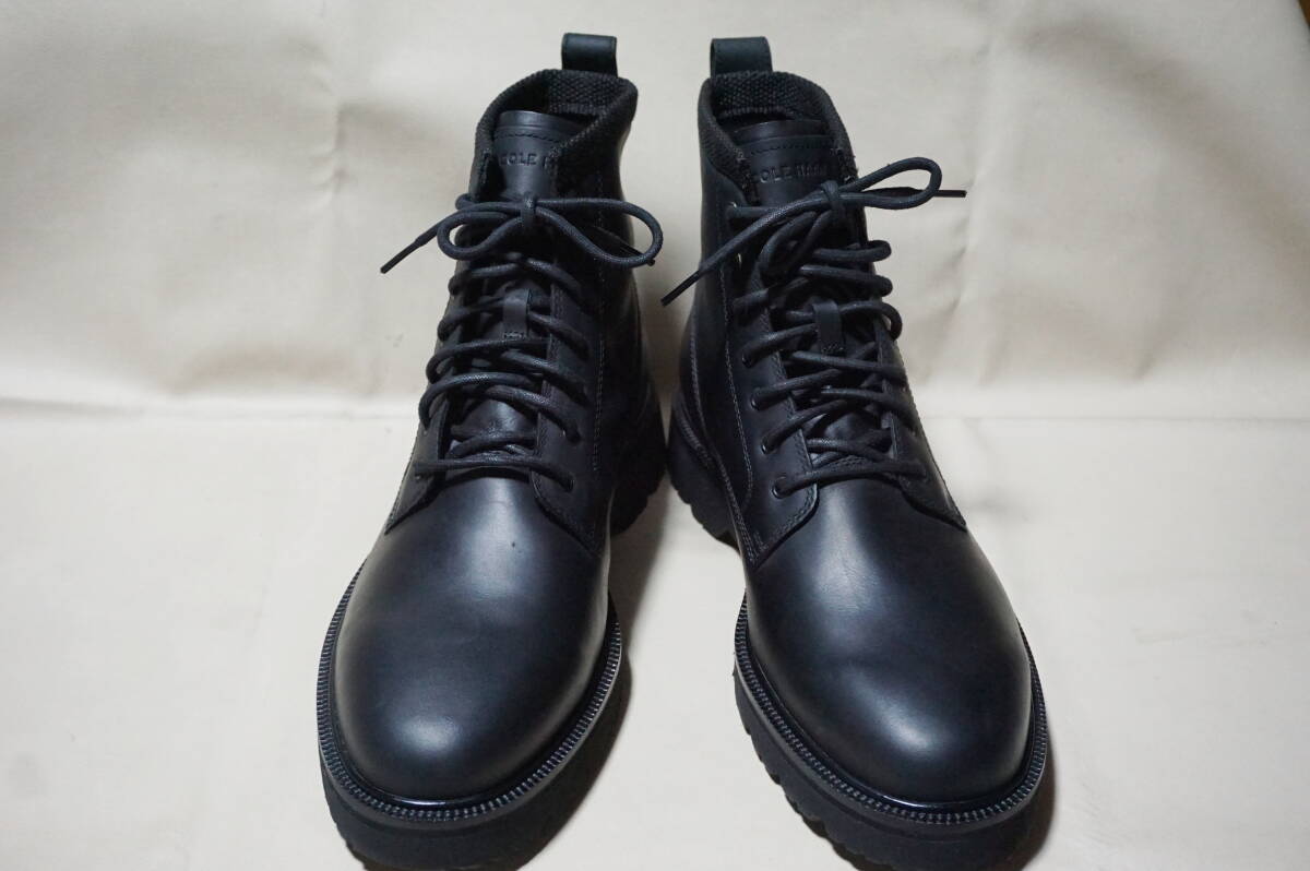 未使用”COLE HAAN 高級牛革黒のブーツ”27cm-27.5cm拍卖