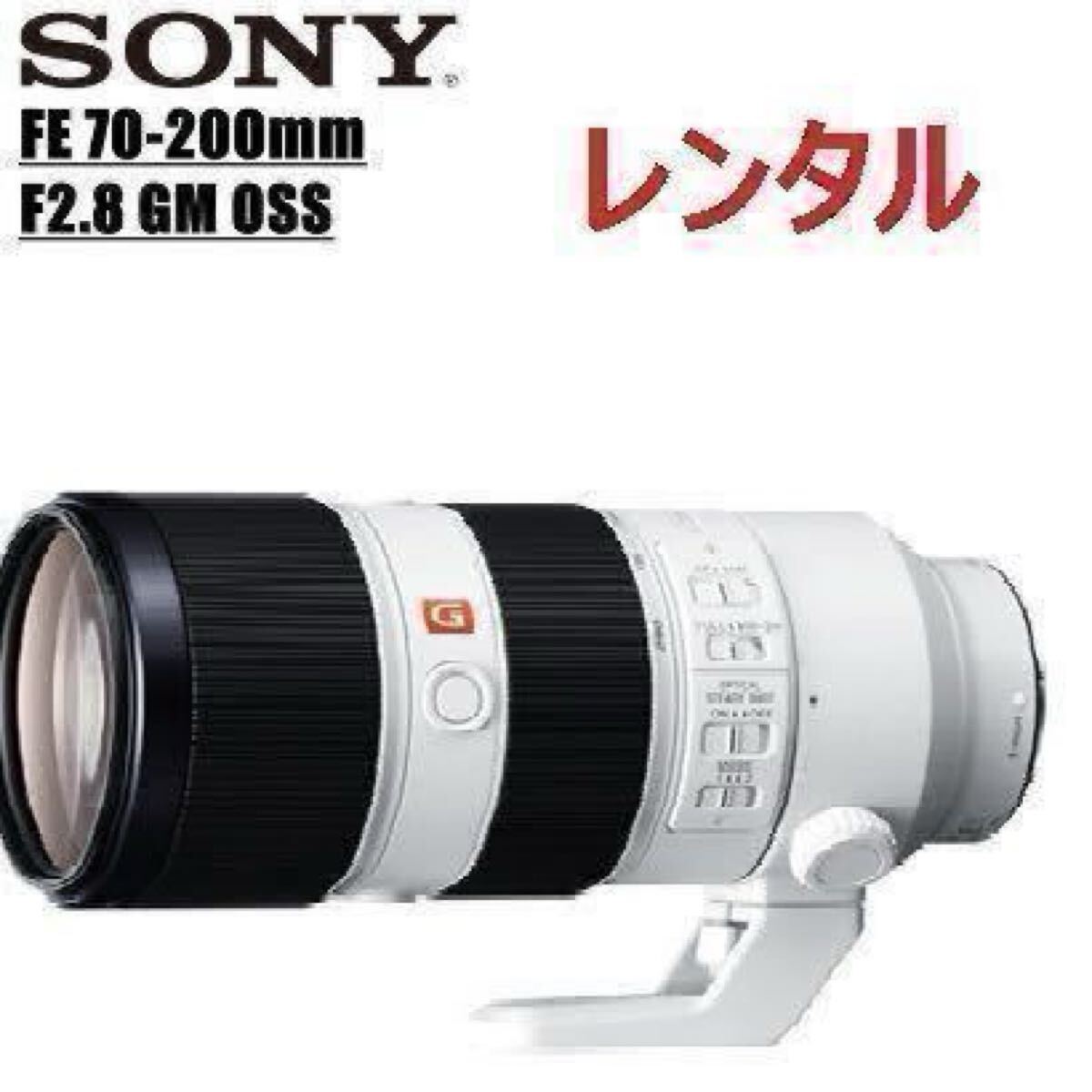 SONY E-Mount用 FE 70-200mm F2.8 GM SEL70200GM Gマスター レンズ レンタル 前日お届け 2泊3日 事前にお問い合わせ下さい。拍卖