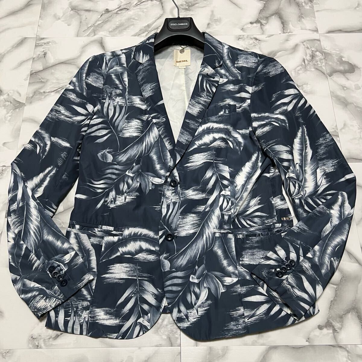 ディーゼル テーラードジャケット ボタニカル柄拍卖